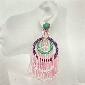 Dreamcatcher Seed Bead Post Earrings